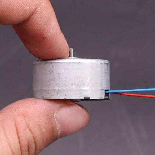 Nidec DC 6V 4300RPM 6mA Micro Mini Motor Type 300 DC Electric Toy Motor Silent Low Current Start 2 Pins Plug DIY for Solar Panel