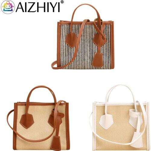 Fashion Women PU Leather Woven Patchwork Crossbody Shoulder Messenger Bag Casual Ladies Top-handle Mini Handbags Purse