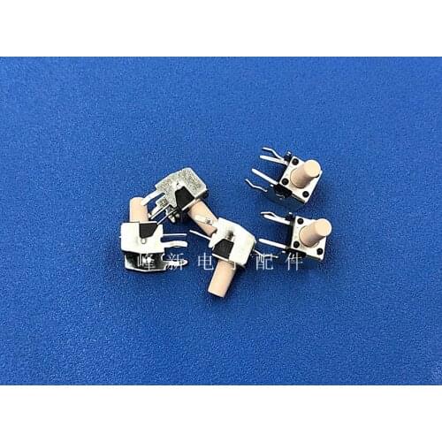 Original New 100% light force light touch pressing force 100gf grams touch switch with bracket white button key switch 6*6*9.5