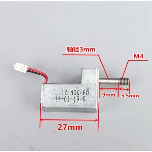 DC 3V-6V 5V 1760RPM Micro 7-Type Metal Gearbox Gear Reducer Motor M4 Screw Shaft Small Stepping Motor