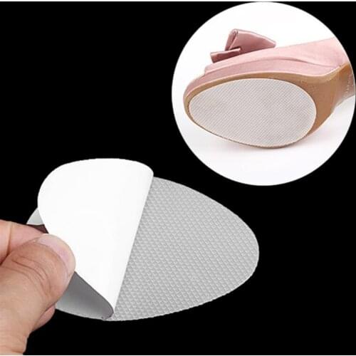 2pcs Shoe Pads Sole Protector Non Slip High Heel Forefoot Sticker Self Adhesive