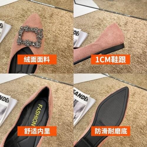 Luxury Crystal buckle satin flats woman espadrilles shallow loafers sneakers women shoes pointed toe moccasins plus size 2021