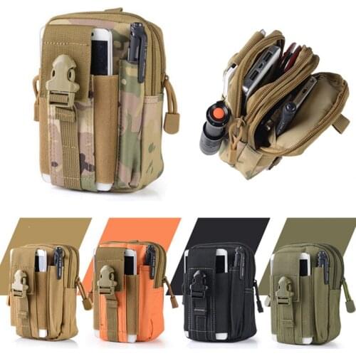 Outdoor Tactical Waist Belt Bag Waterproof Hunting Hiking Climbing Molle Pouch Nylon Small Fanny Pack