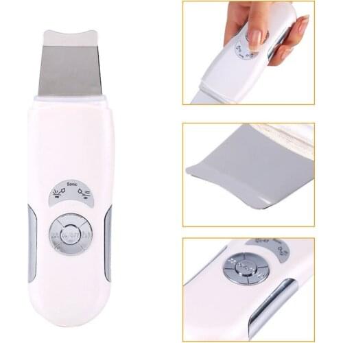 Ultrasonic Face Cleaning Skin Scrubber Cleaner Machine Facial Cleanser Acne Removal Ultrasound Peeling Pores Cleasing Lifting