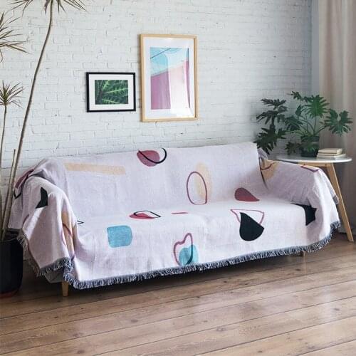 Vintage Throw Sofa Blanket Soft Women Shawl Chair Lounge Rugs Bed Plaid Tapestry Bedspread Living Room Decor