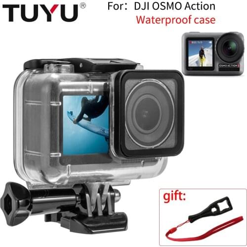 TUYU Underwater 61M Waterproof Case Set for DJI Osmo Camera Surfing Diving Accessory For Osmo Action Cam Housing Case