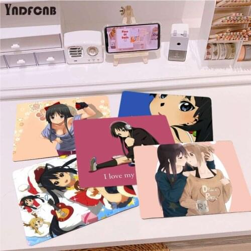 YNDFCNB Hot Sales Akiyama Mio K-ON DIY Design Pattern Game mousepad Top Selling Wholesale Gaming Pad mouse