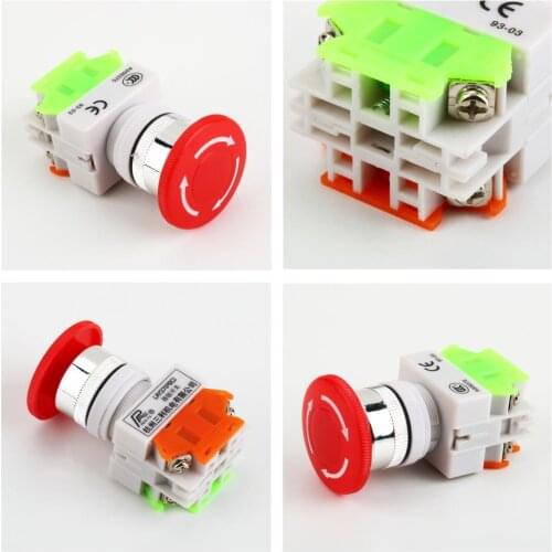 1pc Emergency Stop Switch Push Button Mushroom Push Button hot selling