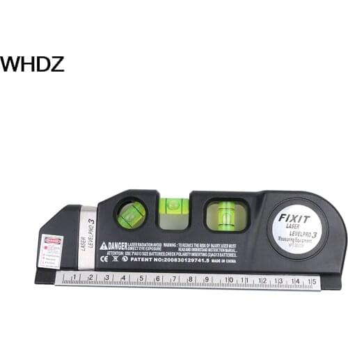 1PC Multipurpose Level Laser Horizon Vertical Measure Tape Horizontal Ruler 4 in 1 Infrared Laser Level Cross Line laser tape