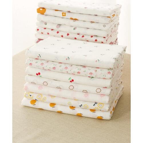 150cmx50cm Double Layer Gauze Pure Cotton Super Soft Fabric Cotton Printing Baby Saliva Towel Bath Towel Blanket Pajamas Fabric