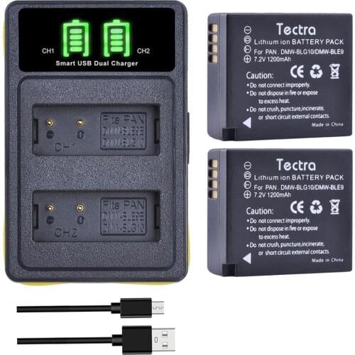 DMW-BLG10 Battery and Charger for Panasonic DMW-BLG10 DMW-BLG10E DMW BLG10 DMW-BLE9 BLE9PP , DMC-ZS60 DMC-ZS100 DMC-LX100K, GX7K