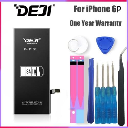 DEJI Battery For iPhone 6P/6Plus High Capacity Real 3410mAh Original Li-polymer Batteries Replacement With Tool Kit Repair