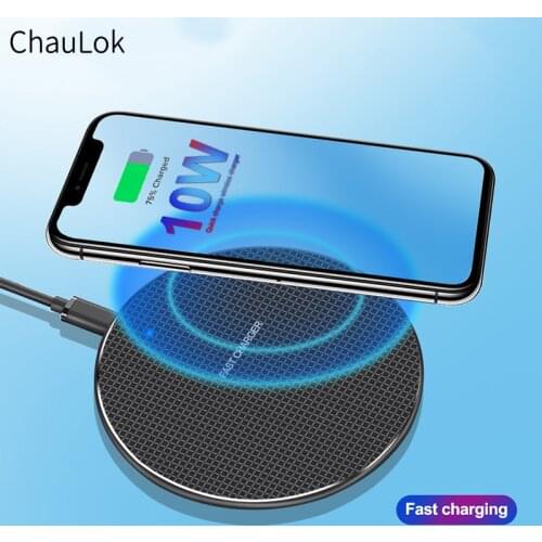 Qi Fast Wireless Charger For Apple iPhone 11 Pro XS Max XR X 8 Plus Wireless Charging Pad For iPhone SE 2020 Wireless Charger