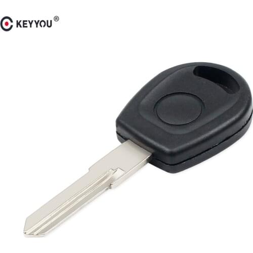 KEYYOU Transponder Car Key Case For Old VW Volkswagen Jetta POLO BORA PASSAT Uncut HU49 Blade Fob Chip shell