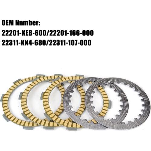 Engine Clutch Friction Disc Plate Kit For Honda CRF80F CRF 80F MB5 XL75 XL80S XL 75 80S XR75 XR80 XR80R 1979-2003 XR 75 80 80R