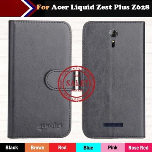 Hot!!In Stock For Acer Liquid Zest Plus Z628 Case 6 Colors Leather Exclusive For Acer Liquid Zest Plus Z628 Phone Cover+Tracking