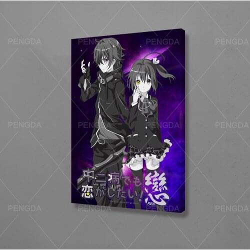 Canvas Painting Wall Art HD Japan Anime Couple Printing Poster Home Decorative Purple Girl Modern Living Room Modular Pictures