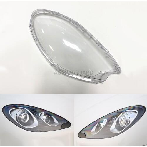 Car Headlight Lens For Porsche Macan S Macan Turbo 2012 2013 2014 Car Headlamp Lens Replacement Lens Auto Shell Cover