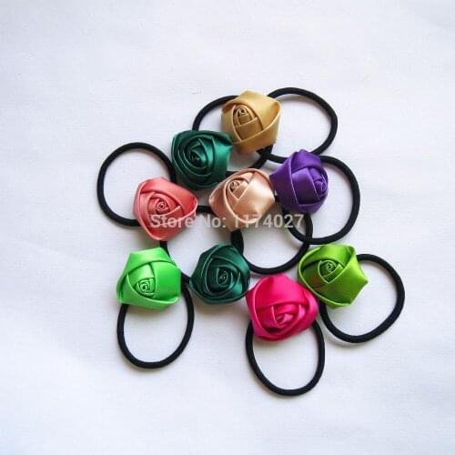 Fashion New Elastic Rope Girls Women Cute Hairband Headwear Hair Bands Design Rose Flower Hairdressing Accessories Barber Tools