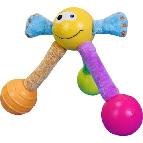 Hot Baby Toys Rattle Jumpy Ball Hand Bells Fun Jingle Ball Develop Intelligence Training Grasping Ability Toy For Baby Gifts