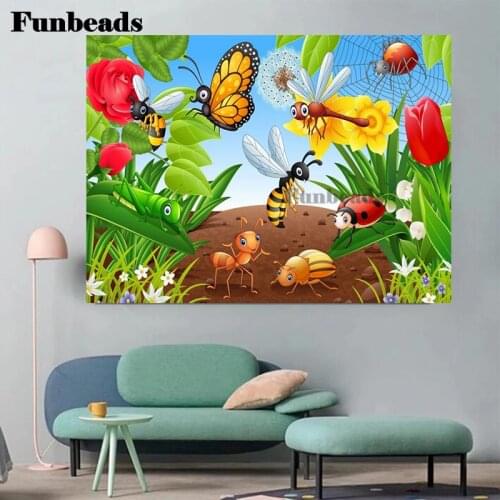 3d DIY Diamond Painting Ant Bee Animal 5D DIY Mosaic Embroidery Kits Full Drill Decor Picture Handmade Hobby Cross Stitch FF5605