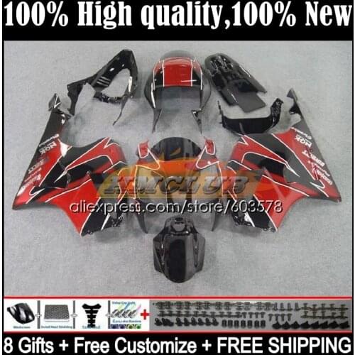 Fairing For HONDA VTR1000 2000 2001 2002 2003 2004 2005 2006 39CL.13 RTV VTR 1000 RC51 SP1 SP2 00 01 02 03 04 05 06 black flames