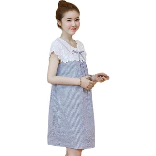 Maternity Dresses for Women Pregnancy Dress Fashion Striped Pregnant Plus Size Dress for Pregnant Women Cloth Maternity Clothes