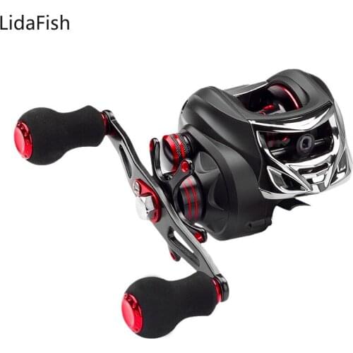 Lidafish Fishing Reel 5.5kg Max Drag 7.0:1 Gear Ratio High Speed Freshwater Saltwater Baitcasting Reel 2021 NEW