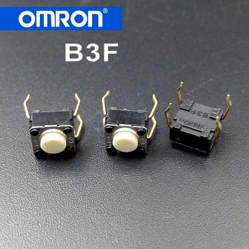 5pcs original Omron B3F light touch switch push button tactile for Logitech G300 G402 G600 G602 M210 M215 M325 M557 6*6*4.3mm