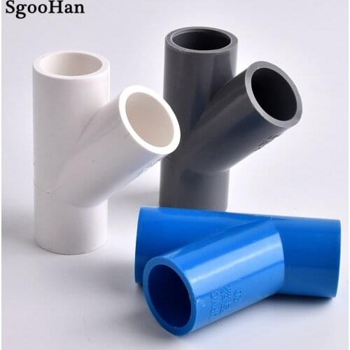 2~20pcs 20~40mm PVC Pipe Y-Style Tee Connector Garden Irrigation 3 Way Joint Aquarium Fish Tank Watering Adapter Fittings
