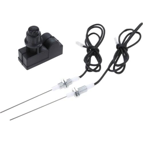 Two Exits Grill Igniter with Spark Plug Wire Length 1M For Gas Grills with Electronic Ignitors