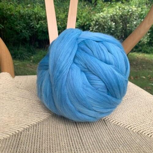 500g/ball DIY Wool Hand-woven Blanket Arm Knitted Blanket Imitation Wool Ultra-coarse Wool Blanket Line Blankets and Throws