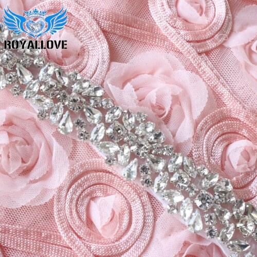 10 Yards Wedding Decoration Rhinestone Trim Appliques Crystal Trimmings For Dresses Sewing On Glass designer Patch ornaments