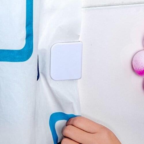 2PCS Shower Curtain Clip Splash-proof Plastic Curtain Clip Water-proof Bathroom Guardrail Home Decoration Accessories Clip