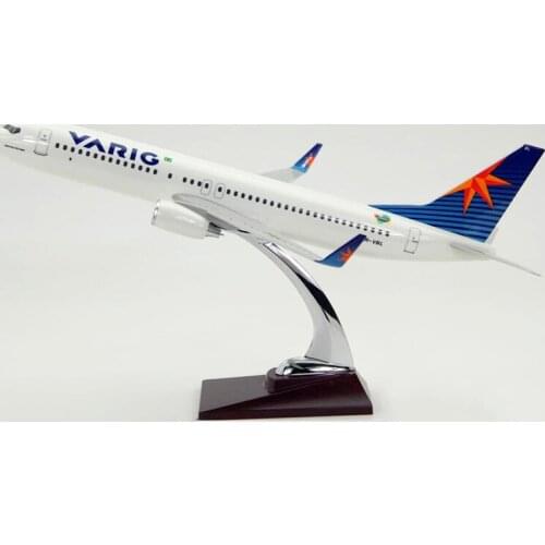 40CM 1:100 Scale Airplanes Brazil VARIG Airline Boeing B737-800 Model Aircraft Diecast Resin Plane model Collectible Decoration