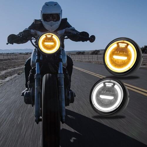 6.5 inch Motorbike Distance Light Refit Motorcycle LED Headlamp Motorcycle Accessories for Cafe Racer Bobber Iron Headlight