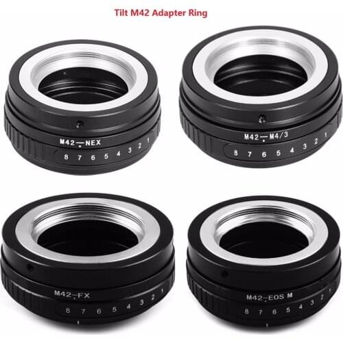 Tilt M42 Screw Mount Lens Adapter Ring M42-nex M42-fx M42-m43 To For Eos M Fujifim Panasonic Sony Nex E Nex7 Nex-5 Camera