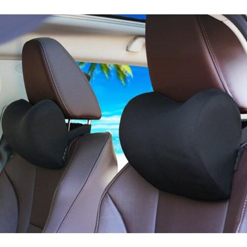 Car Accessories Headrest Pillow Neck Supportor Head Rest Memory Foam Cushion Fabric Cover Soft Comfortable Automobile Travel Kit