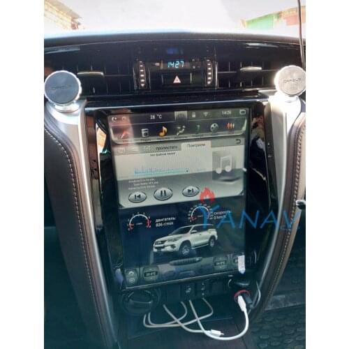 Car radio multimedia player FOR-Toyota Fortuner 2016 2017 vertical touch screen Car stereo GPS navigation HD video MP3 player