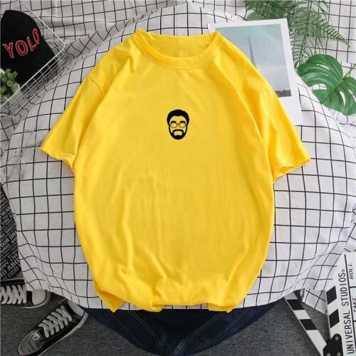 BXyichen original summer casual simple printed cotton short-sleeved T-shirt men and women couples round neck loose shirt