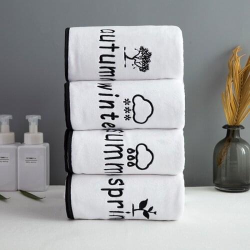 Household Face Cleaning Towels Pure Cotton Absorbent Hand Towels Non-fading Thick and Soft Face Towels Bathroom Towel 5s-10s
