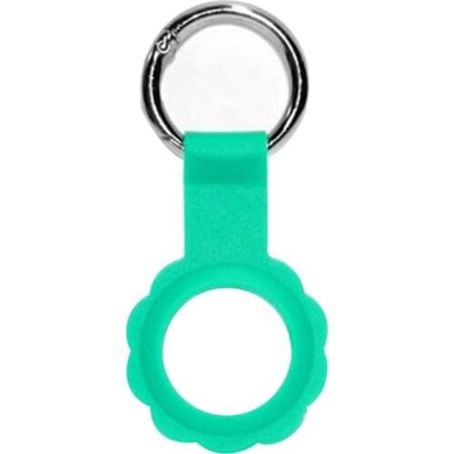 H7JF New AirTag Silicone Key Ring, Anti-Scratch Protective Skin Cover with Keychain, Airtags Silicone Case with Keychain