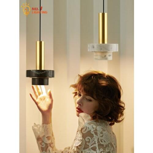 Nordic Luxury Modern Marble Pendant Light QUITO/STOCKHOLM/MALAGA Indoor Lighting for Living/Dining Room Decoration Kitchen Salon