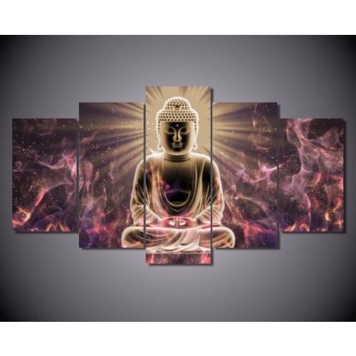 Print Painting Glowing Buddha Wall Art Picture Painting Canvas Paints Home Decor HD Print Painting Wall Art HD canvas printing