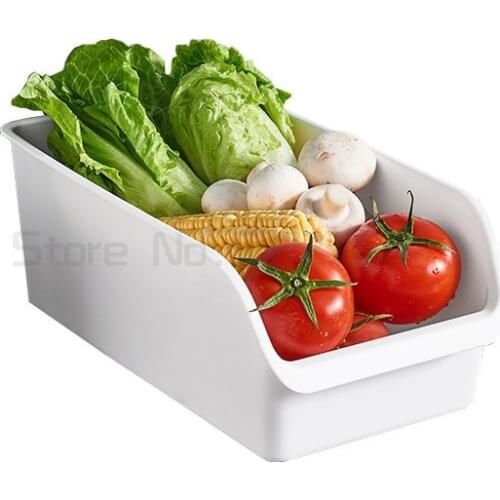 Refrigerator storage artifact kitchen egg storage box drawer type food and vegetable storage and finishing box