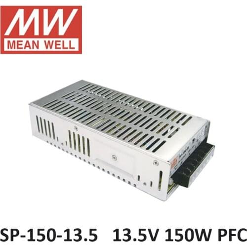 MEAN WELL SP-150-13.5 power supply unit 13.5V 11.2A 150W PFC function 85-264VAC input meanwell power supply 13.5V DC led driver
