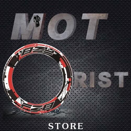 A set of 4pcs Thick Edge Outer Rim Reflective Sticker Stripe Wheel Decals Fit for all YAMAHA FZ8