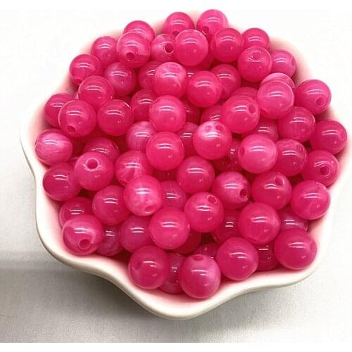 New 8mm --14mm Acrylic Beads Imitation Pearl Beads Scattered Beads DIY Handmade Earrings Bracelet Accessories Materials #12