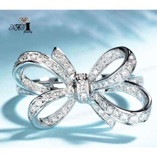 Wholesale YaYI Fine Jewelry Fashion Princess Cut White Cubic Zirconia Silver Color Engagement Wedding Party Lovers Rings