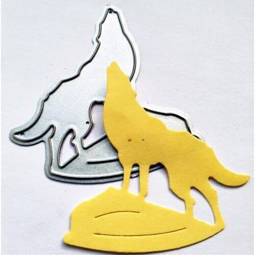 Wholesale die Cutting dies solitary Wolf metal craft paper die Scrapbooking/DIY Embossing mould Easter New Year cards